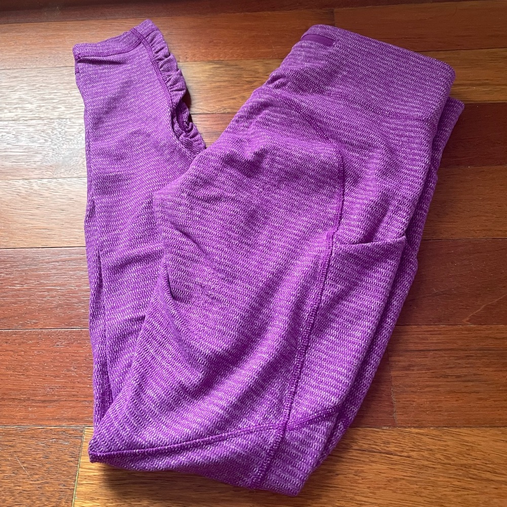 Lululemon purple high rise leggings